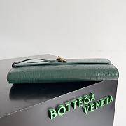 Okify Bottega Veneta Andiamo Clutch Bag Dark Green Crocodile 31x13x3cm - 5