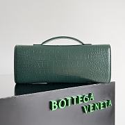 Okify Bottega Veneta Andiamo Clutch Bag Dark Green Crocodile 31x13x3cm - 2