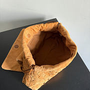 Okify Bottega Veneta Giorno Bag Brown Suede 33x19x8cm - 4