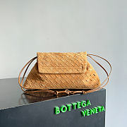 Okify Bottega Veneta Giorno Bag Brown Suede 33x19x8cm - 3