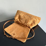 Okify Bottega Veneta Giorno Bag Brown Suede 33x19x8cm - 6