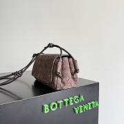 Okify Bottega Veneta Notturno Bag Dark Brown Suede 21x11x9cm - 5