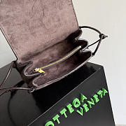 Okify Bottega Veneta Notturno Bag Dark Brown Suede 21x11x9cm - 6