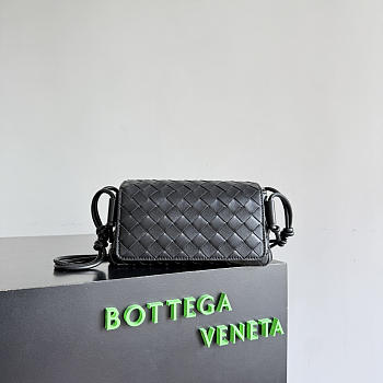 Okify Bottega Veneta Notturno Bag Black 21x11x9cm
