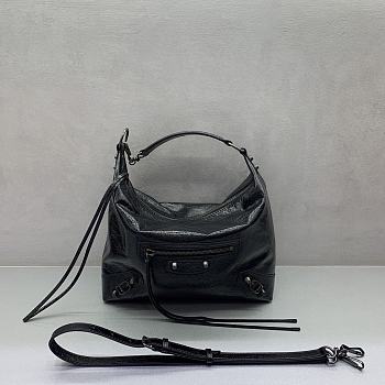 Okify Balenciaga Le City Small Hobo Black 28x27x10cm