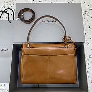 Okify Balenciaga Medium Rodeo Bag Brown 35x23x11cm - 4