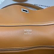 Okify Balenciaga Medium Rodeo Bag Brown 35x23x11cm - 6