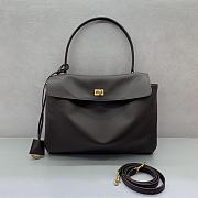 Okify Balenciaga Medium Rodeo Bag Dark Brown 35x23x11cm - 1