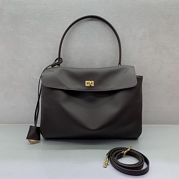 Okify Balenciaga Medium Rodeo Bag Dark Brown 35x23x11cm