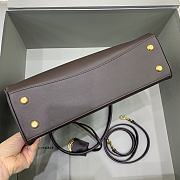 Okify Balenciaga Medium Rodeo Bag Dark Brown 35x23x11cm - 5