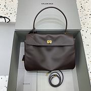 Okify Balenciaga Medium Rodeo Bag Dark Brown 35x23x11cm - 3