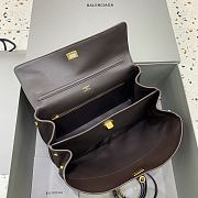 Okify Balenciaga Medium Rodeo Bag Dark Brown 35x23x11cm - 4
