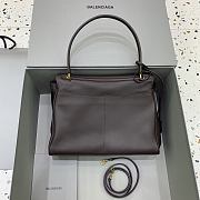 Okify Balenciaga Medium Rodeo Bag Dark Brown 35x23x11cm - 2