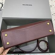 Okify Balenciaga Medium Rodeo Bag Burgundy Red 35x23x11cm - 4