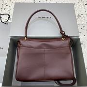 Okify Balenciaga Medium Rodeo Bag Burgundy Red 35x23x11cm - 5
