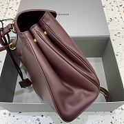 Okify Balenciaga Medium Rodeo Bag Burgundy Red 35x23x11cm - 2