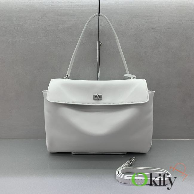 Okify Balenciaga Medium Rodeo Bag White 35x23x11cm - 1