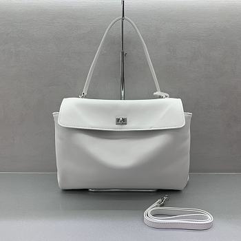 Okify Balenciaga Medium Rodeo Bag White 35x23x11cm