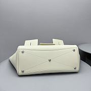 Okify Balenciaga Bel Air Large Carry All Bag White Silver Hardware 37x26x17cm  - 6