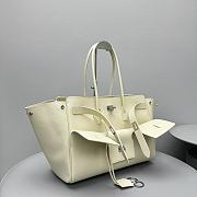 Okify Balenciaga Bel Air Large Carry All Bag White Silver Hardware 37x26x17cm  - 4