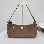 Okify Balenciaga Bel Air Bag Dark Brown Suede 35x29x17x10cm - 4