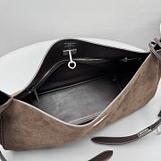 Okify Balenciaga Bel Air Bag Dark Brown Suede 35x29x17x10cm - 3