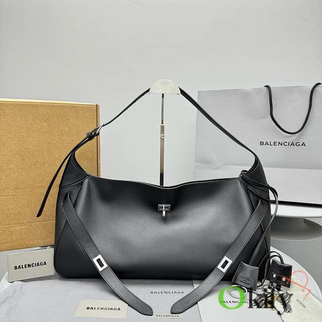 Okify Balenciaga Bel Air Shoulder Bag Black 45.5x24x12cm - 1