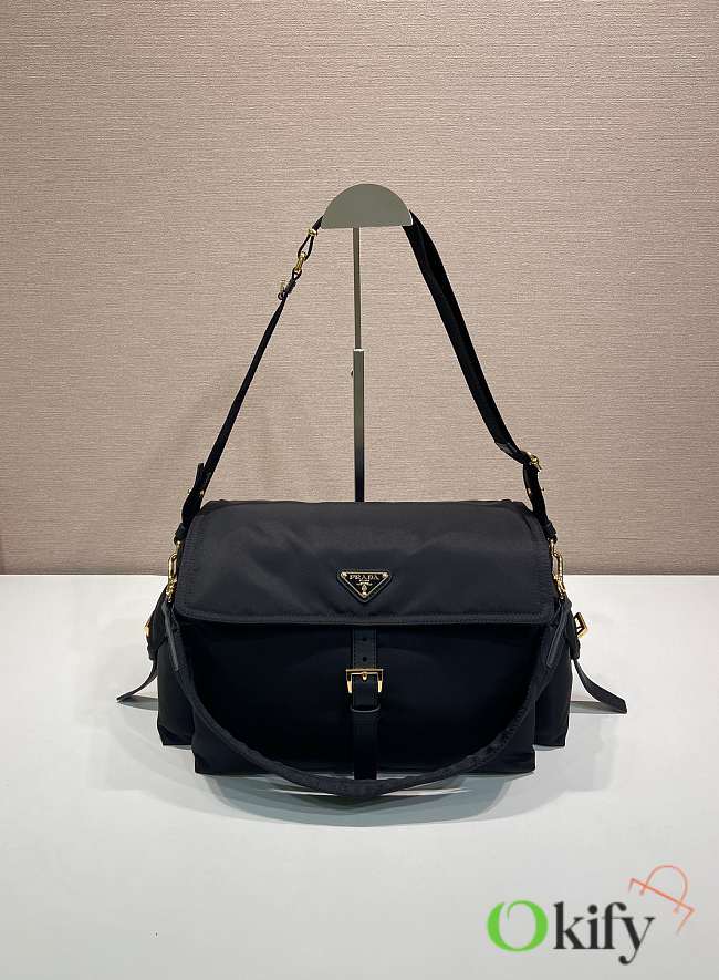 Okify Prada Explore Large Re-Nylon Bag With Flap 1BD391 37.5x19x12cm - 1