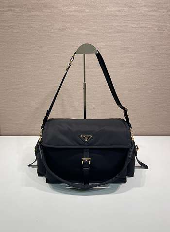 Okify Prada Explore Large Re-Nylon Bag With Flap 1BD391 37.5x19x12cm