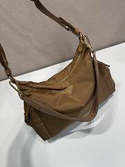 Okify Prada Explore Large Re-Nylon And Leather Bag Brown 1BC264 32x22x11.5cm - 4