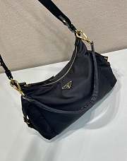 Okify Prada Explore Large Re-Nylon And Leather Bag Black 1BC264 32x22x11.5cm - 3