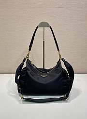 Okify Prada Explore Large Re-Nylon And Leather Bag Black 1BC264 32x22x11.5cm - 1