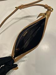 Okify Prada Brown Leather Pouch 1BC238 24x14cm - 2