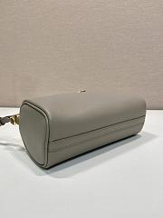 Okify Prada Gray Leather Pouch 1BC239 22x9x7.5cm - 2