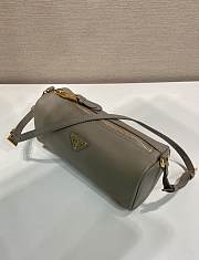 Okify Prada Gray Leather Pouch 1BC239 22x9x7.5cm - 3