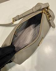 Okify Prada Gray Leather Pouch 1BC239 22x9x7.5cm - 4
