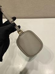 Okify Prada Gray Leather Pouch 1BC239 22x9x7.5cm - 6
