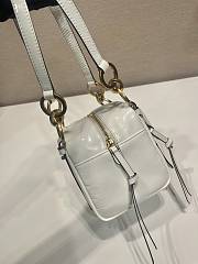 Okify Prada Mini Dangle Bag White 1BB137 14x14x13.5cm - 5