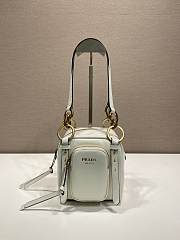 Okify Prada Mini Dangle Bag White 1BB137 14x14x13.5cm - 1