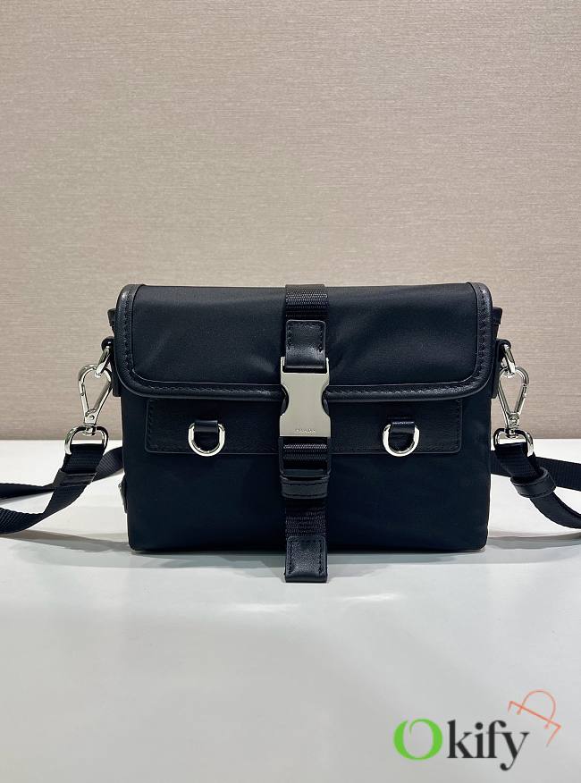 Okify Prada Re-Nylon And Leather Smartphone Case Bag 2ZT071 19x13x5.5cm - 1