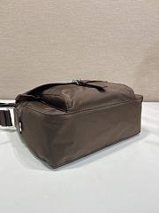 Okify Prada Re-Nylon Shoulder Bag Brown 1BD994 25x22x10cm - 6