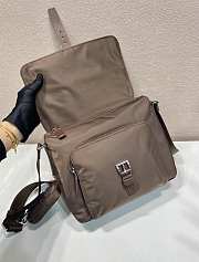 Okify Prada Re-Nylon Shoulder Bag Brown 1BD994 25x22x10cm - 2