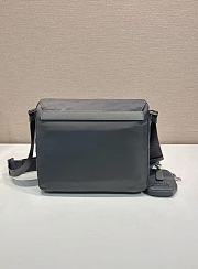 Okify Prada Re-Nylon Shoulder Bag Gray 1BD994 25x22x10cm - 3