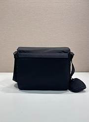 Okify Prada Re-Nylon Shoulder Bag Black 1BD994 25x22x10cm - 6