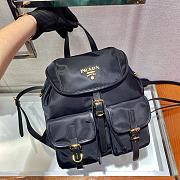 Okify Prada Small Re-Nylon Black Backpack 1BZ677A 28x24x12cm - 6