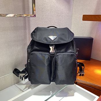 Okify Prada Black Backpack 1BZ005 34x30x13cm