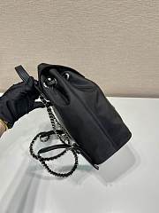 Okify Prada Small Black Backpack 1BZ831 27x26x11cm - 2