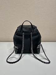 Okify Prada Small Black Backpack 1BZ831 27x26x11cm - 5