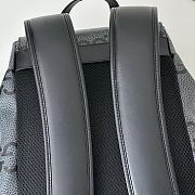 Okify Gucci Jumbo Backpack Black Gray 41x34x12cm - 3