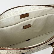 Okify Gucci Emblem Briefcase Bag Brown 40x30x6cm 821149  - 4